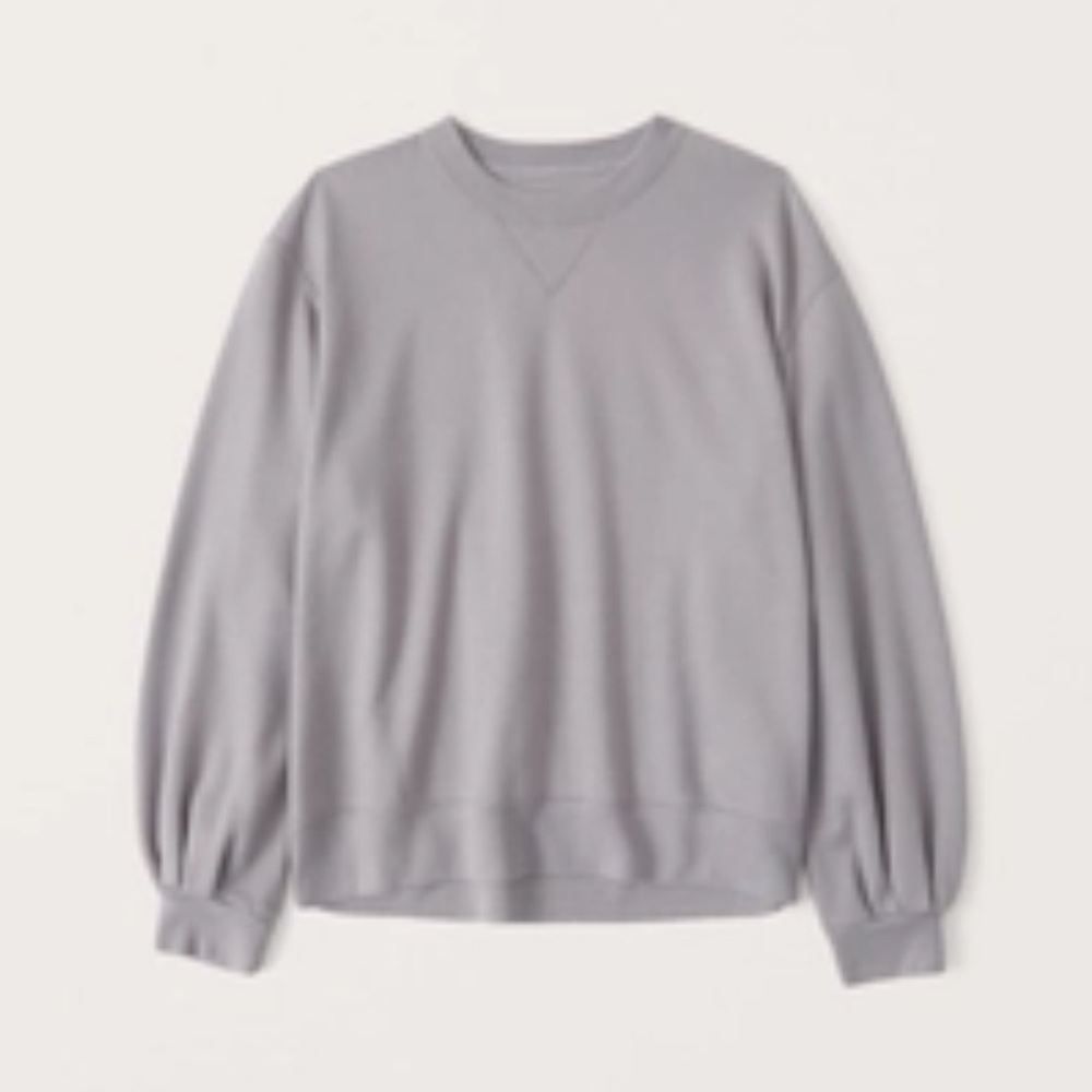 Grey Soft A&F Collection Boyfriend Sweatshirt